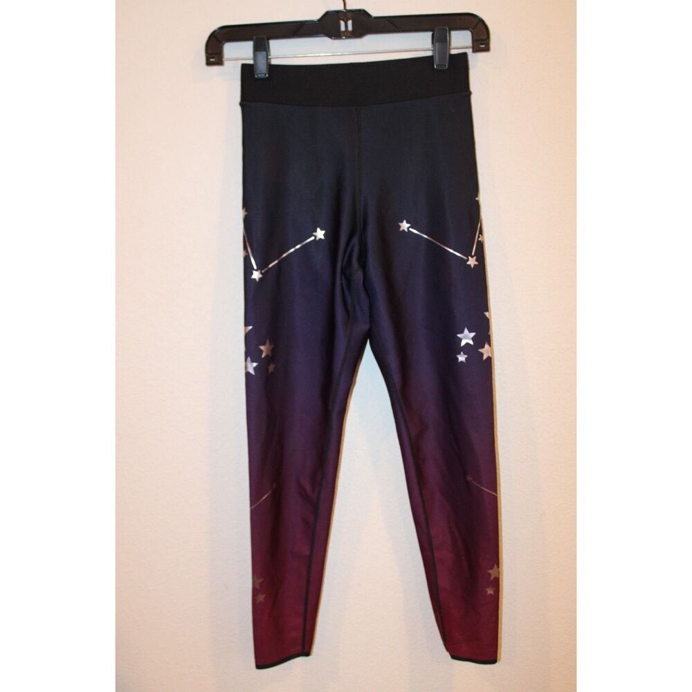 Ultracor size small high rise ombre silver star moon constellation leggings
